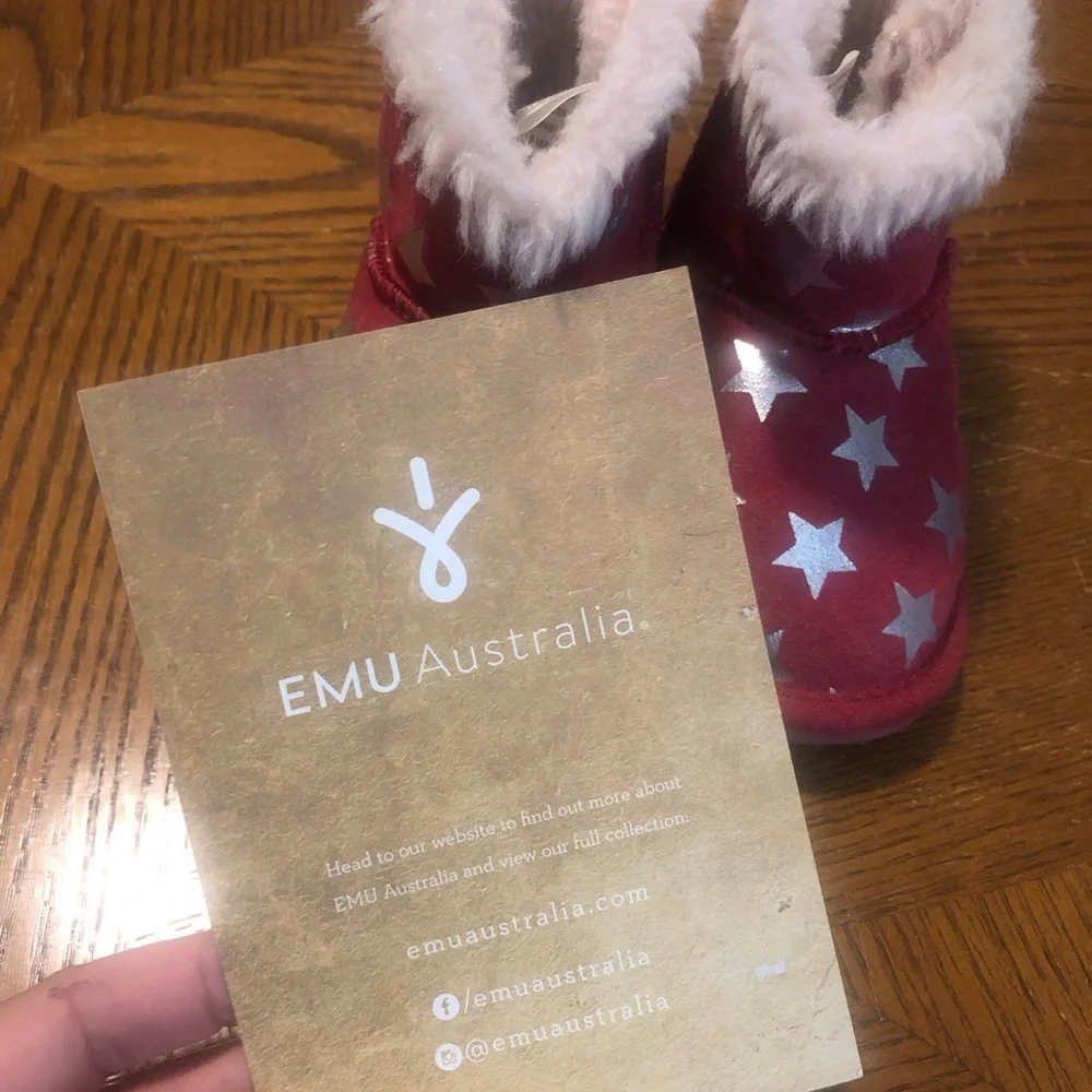 EMU Australia Starry Night Toddler Boots 18-24 mths‎ Blue Excellent